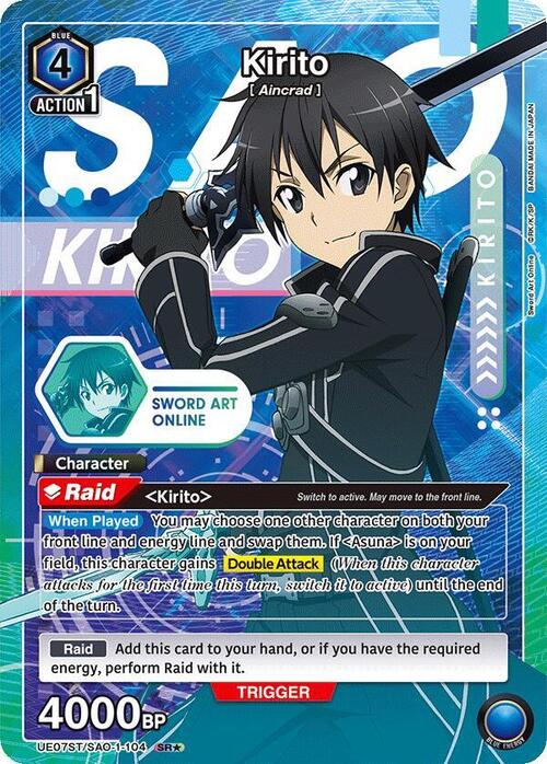Kirito Card Front