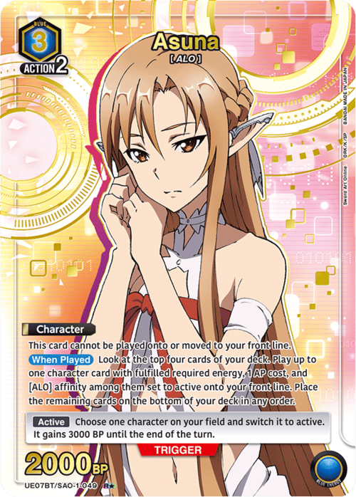 Asuna Card Front