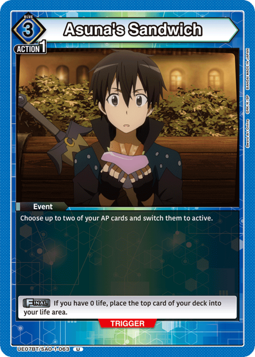 Asuna's Sandwich Card Front