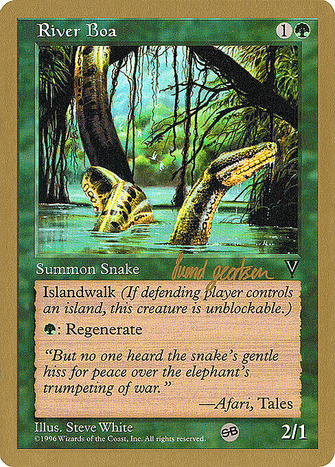 River Boa Card Front