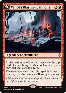 Cannoni Esplosivi di Vance // Baluardo Focoso Card Front