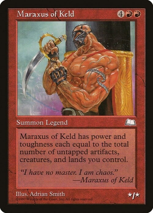 Maraxus of Keld Card Front