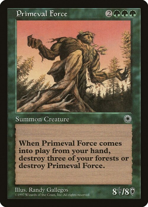 Primeval Force Card Front