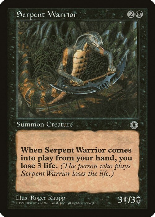 Serpent Warrior Card Front