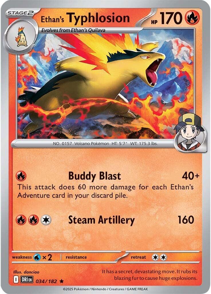 Ethan's Typhlosion (Non-Holo | 034/182)