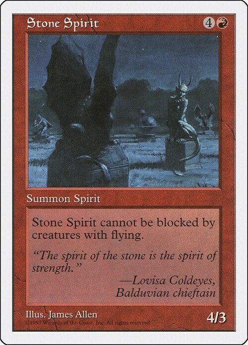 Stone Spirit Card Front