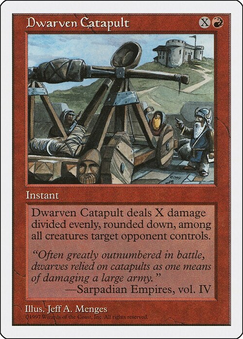 Dwarven Catapult Card Front