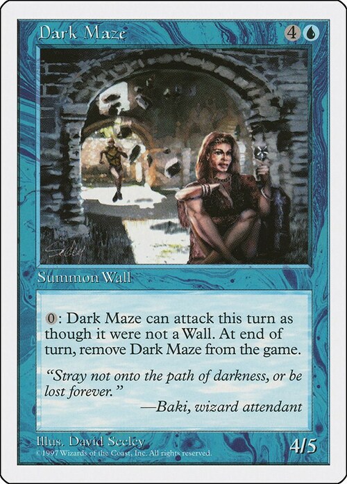 Labirinto Oscuro Card Front