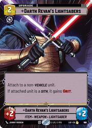 Darth Revans Lightsabers