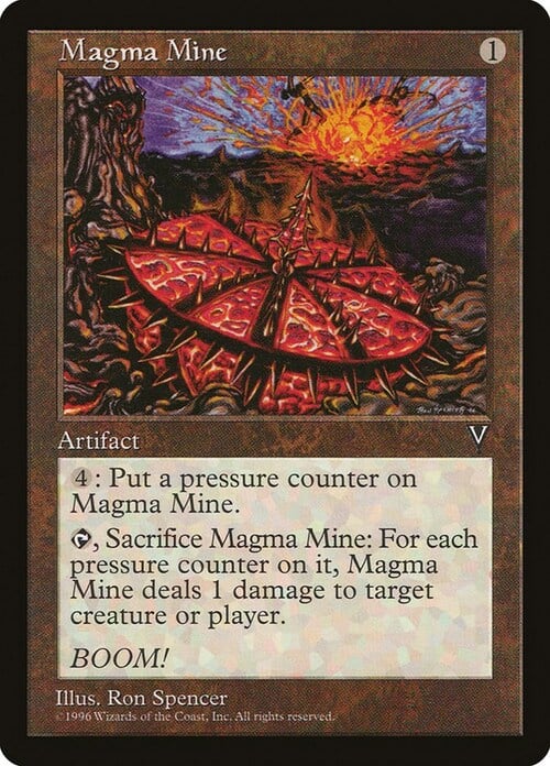 Mina de magma Frente