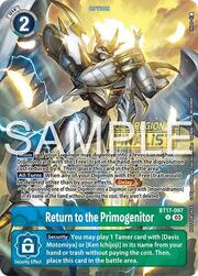 Return to the Primogenitor