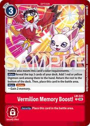 Vermilion Memory Boost!