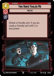 You Have Failed Me