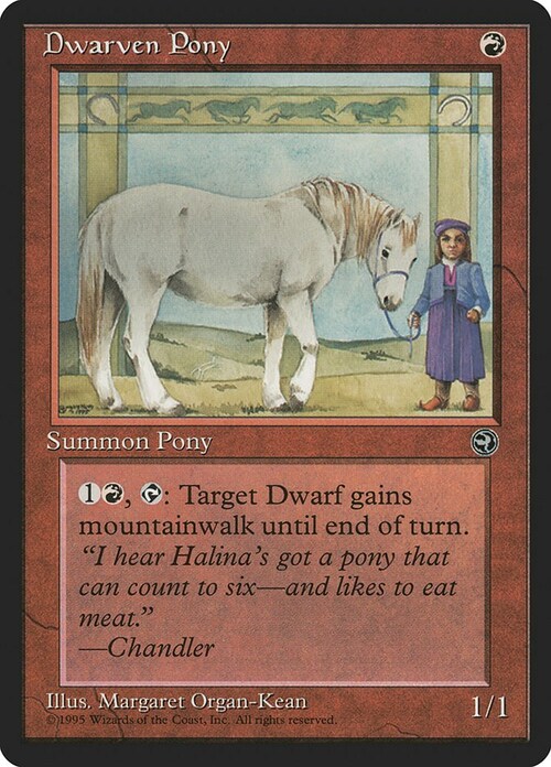 Dwarven Pony Card Front