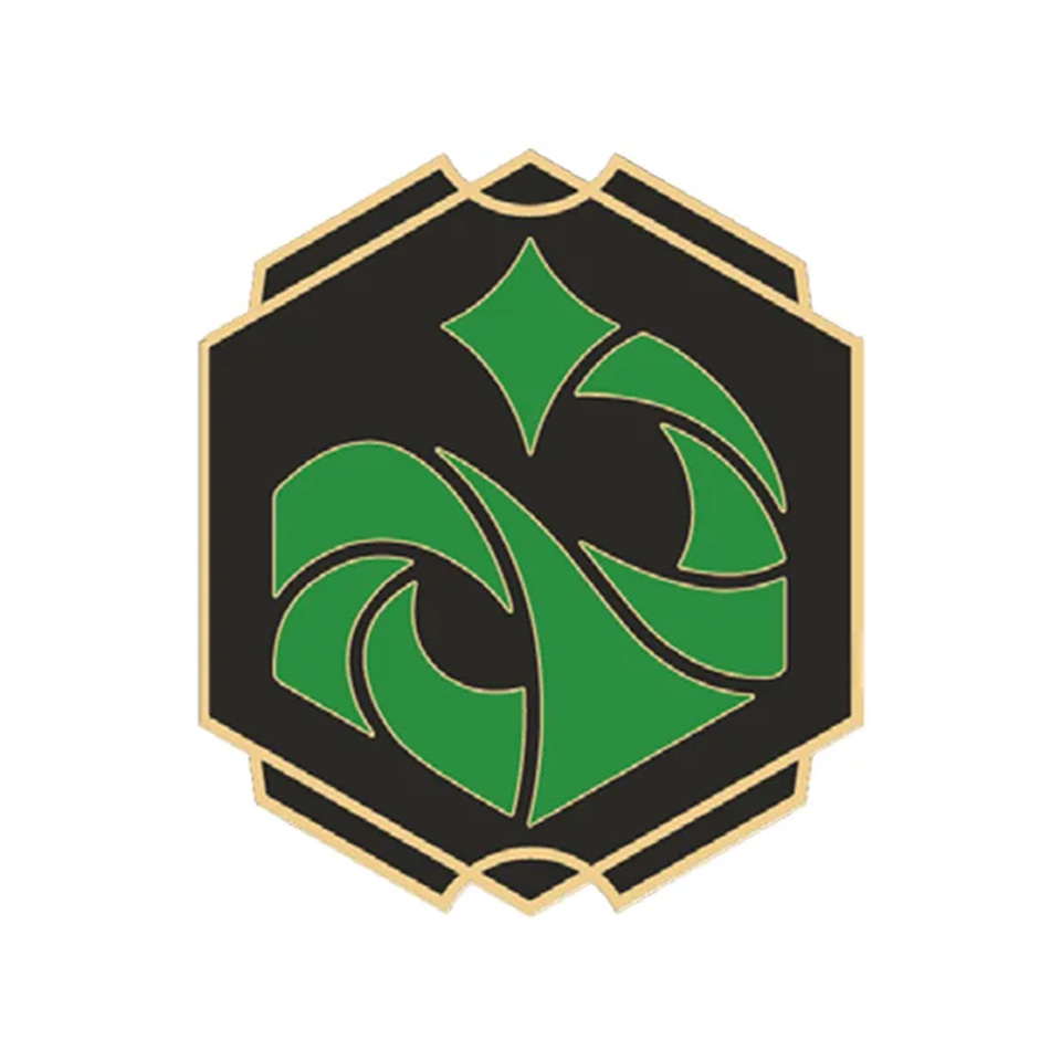 Emerald Ink Symbol Pin