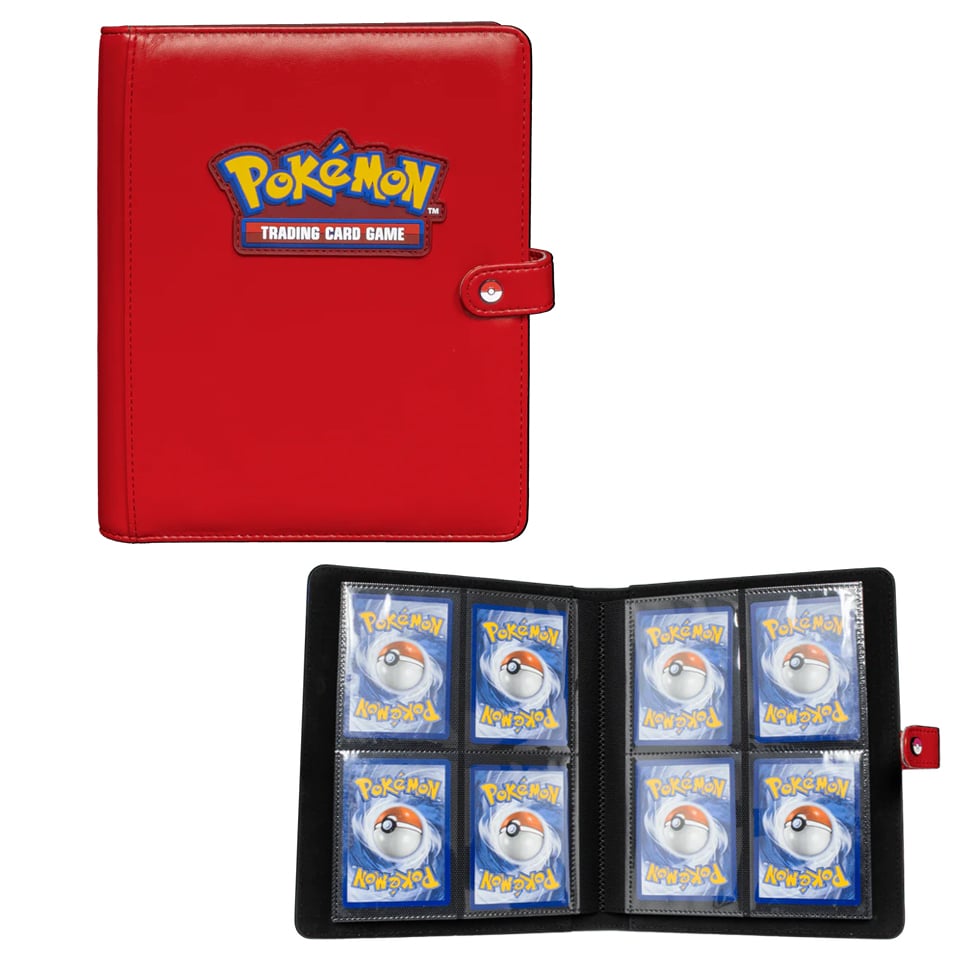 Ultra Pro | Premium Red Snap 4-Pocket Binder
