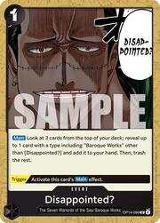 Disappointed? - OP14-099