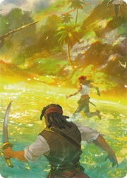 "Treasure Island" Macro Puzzle Card
