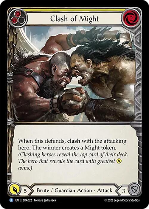 Clash of Might - Yellow