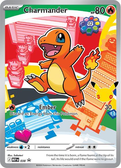 Carte Pokémon Salamèche n°038 — extension MEP Black Star Promos