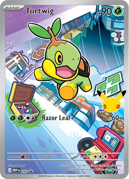Carte Pokémon Tortipouss n°040 — extension MEP Black Star Promos