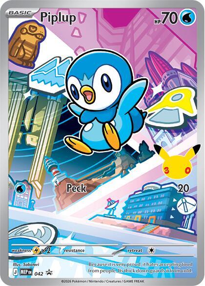 Carte Pokémon Tiplouf n°042 — extension MEP Black Star Promos