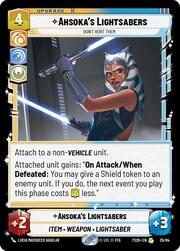 Ahsokas Lightsabers