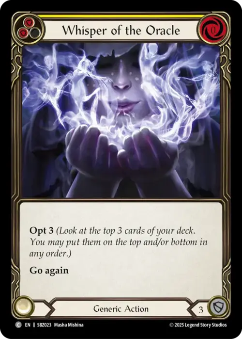 Whisper of the Oracle - Yellow