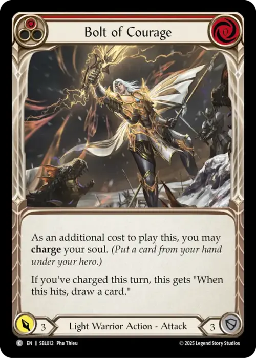 Bolt of Courage - Red