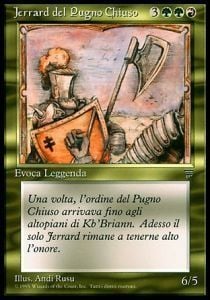 Jerrard del Pugno Chiuso Card Front