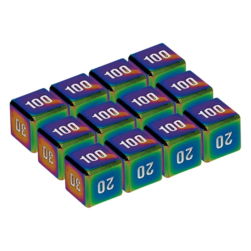 30th Celebration JP | Metal Damage Counter Dice Set