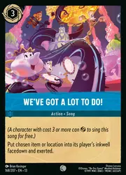 We've Got a Lot to Do!