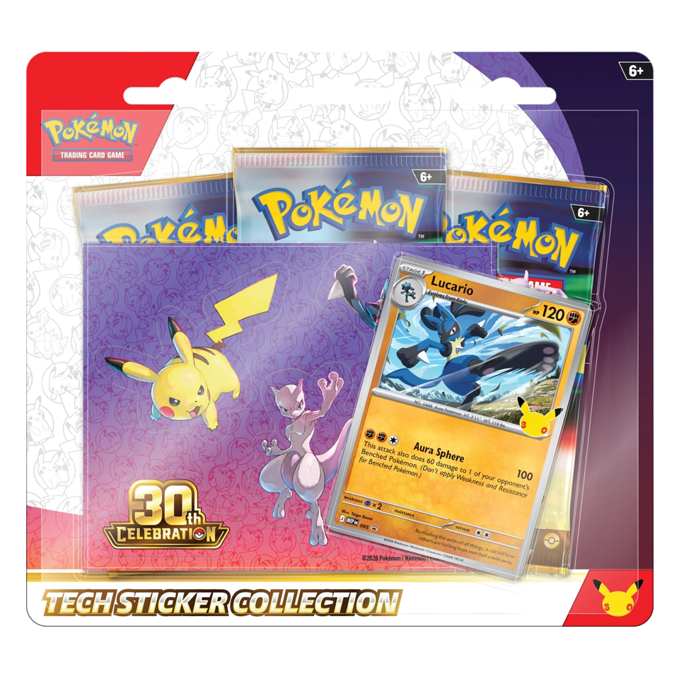 30th Celebration: Lucario Tech Sticker Collection