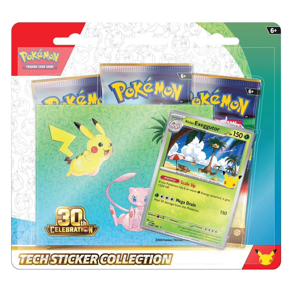 30th Celebration: Alolan Exeggutor Tech Sticker Collection
