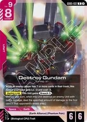 Destroy Gundam