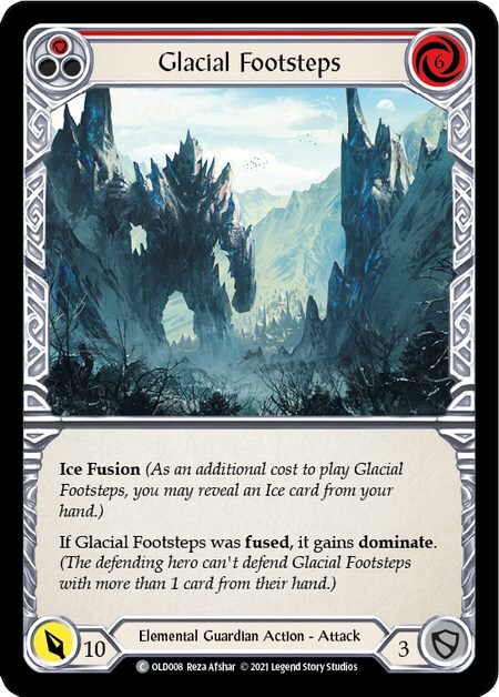 Glacial Footsteps - Red