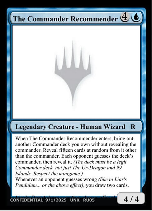 The Commander Recommender