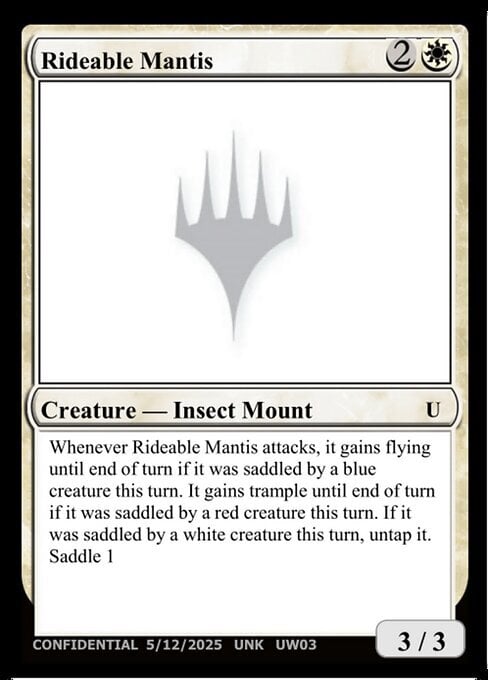Rideable Mantis
