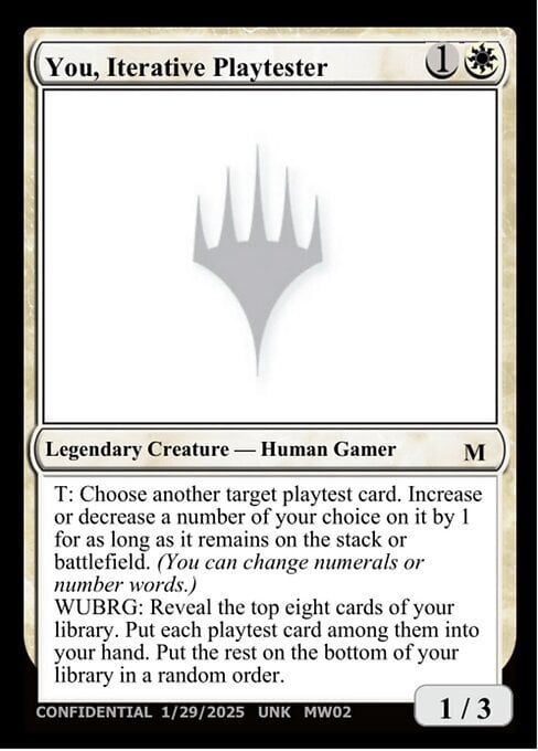 You, Iterative Playtester