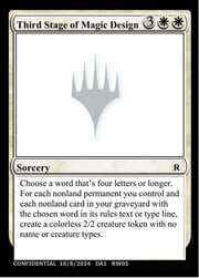 Third Stage of Magic Design
