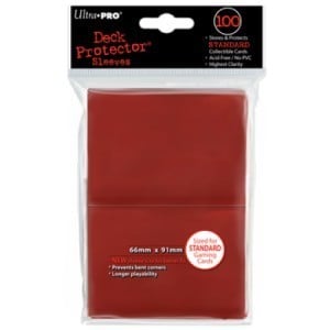 100 Ultra Pro Deck Protector sleeves (Red)