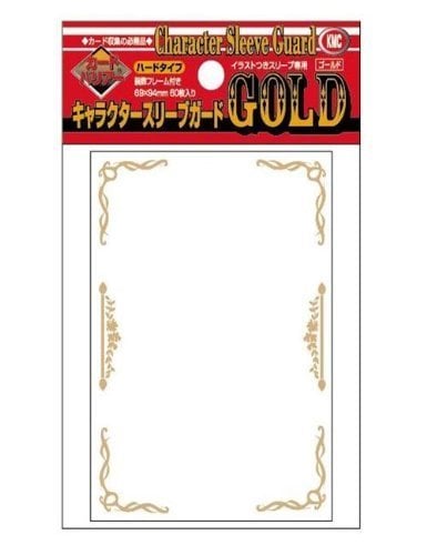 60 KMC Gold Character Sleeve Covers (Clear)