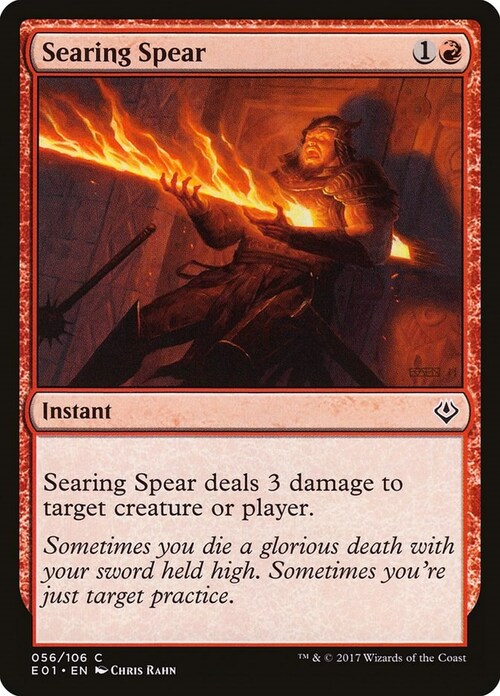 Searing Spear Card Front