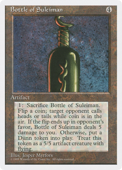 Botella de Suleimán Frente