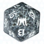 Black Onslaught D20 Die
