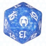 Blue Apocalypse D20 Die