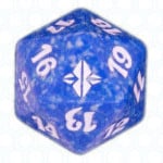 Dado D20 de Rise of the Eldrazi azul