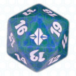 Dado D20 de Rise of the Eldrazi verde