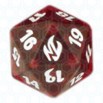 Dado D20 de Premium Deck Series: Fire & Lightning