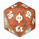 Red New Phyrexia D20 Die